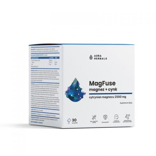 Aura Herbals MagFuse magnesium B6 30 saszetek