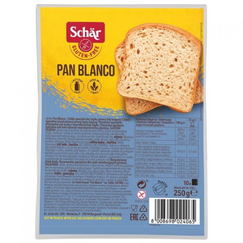 Schar Pan Blanco Chleb biały bezglutenowy 250 g