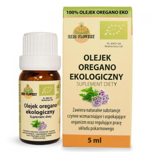 Medi-Flowery Olejek Oregano EKO 5 ml odporność