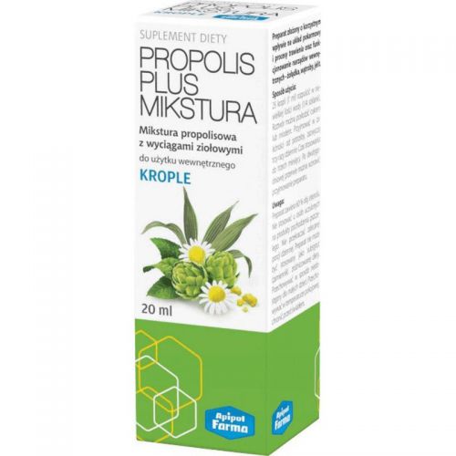 ApipolFarma Propolis Plus Mikstura z ziołami 20 ml