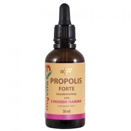 Myvita Propolis Bezalk.krople10% Z Midem Manuka 50