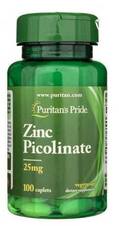 Puritans Pride Cynk pikolinian 25 mg 100 kaps.