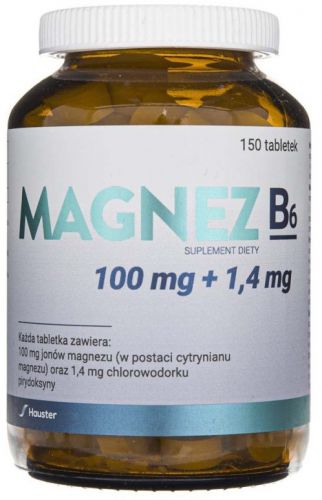 Hauster Magnez 150 tabletek 100 mg + 1,4 mg
