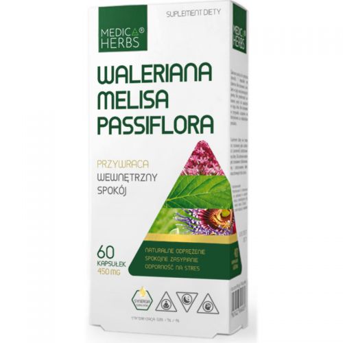 Medica Herbs Waleriana Melisa Passiflora 60 k