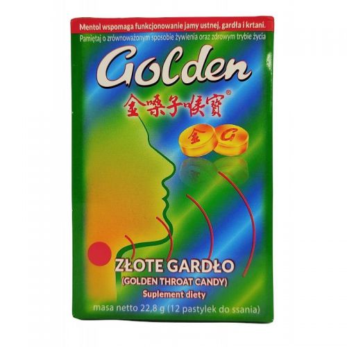 Złote Gardło Golden Throat Candy 12 pastylek