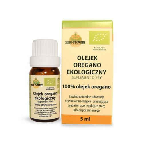 Medi-Flowery Olejek Oregano EKO 5 ml odporność