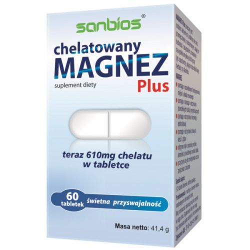 Sanbios Magnez Chelatowy Plus 60 T