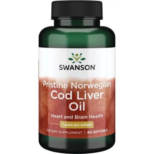 Swanson Pristine Norwegian Cod Liver Oil 60 kap