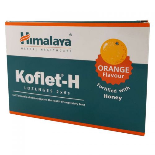 Himalaya Koflet-H Tabletki Do Ssania Pomarańcza12S